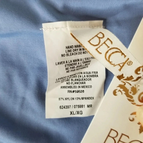 NWT Becca Swim Ribbed Tab Side Hipster Bottoms XL - Picture 6 of 7